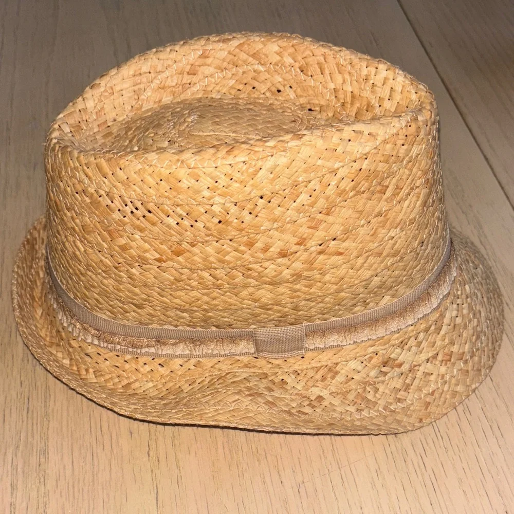 Classic Tan Straw Fedora for Men - Picture 3 of 7